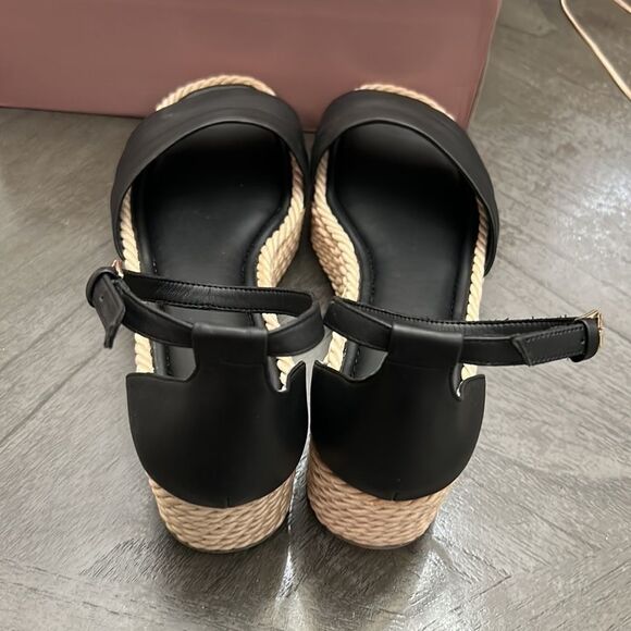 Franco Sarto Sandals Via Black Leather - Picture 6 of 11